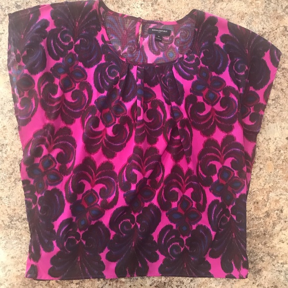 Banana Republic Pink Flutter Sleeve Blouse - Picture 2 of 8